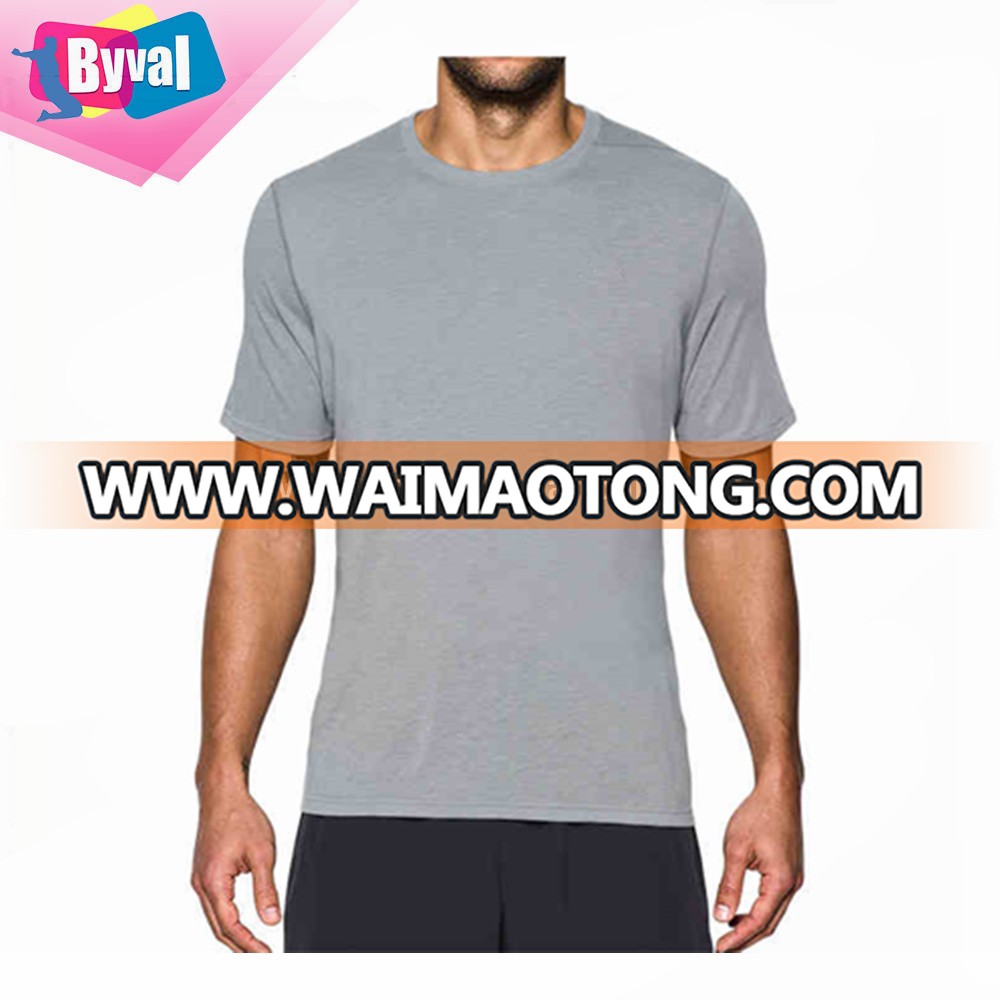 Custom Wholesale 100% Polyester Men's Plain Blank T-shirts